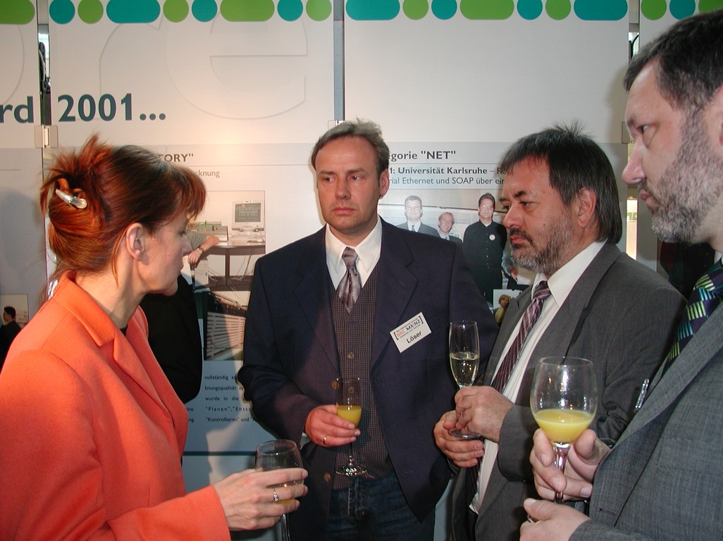 im Gespräch mit Ministerin Frau Bulmahn