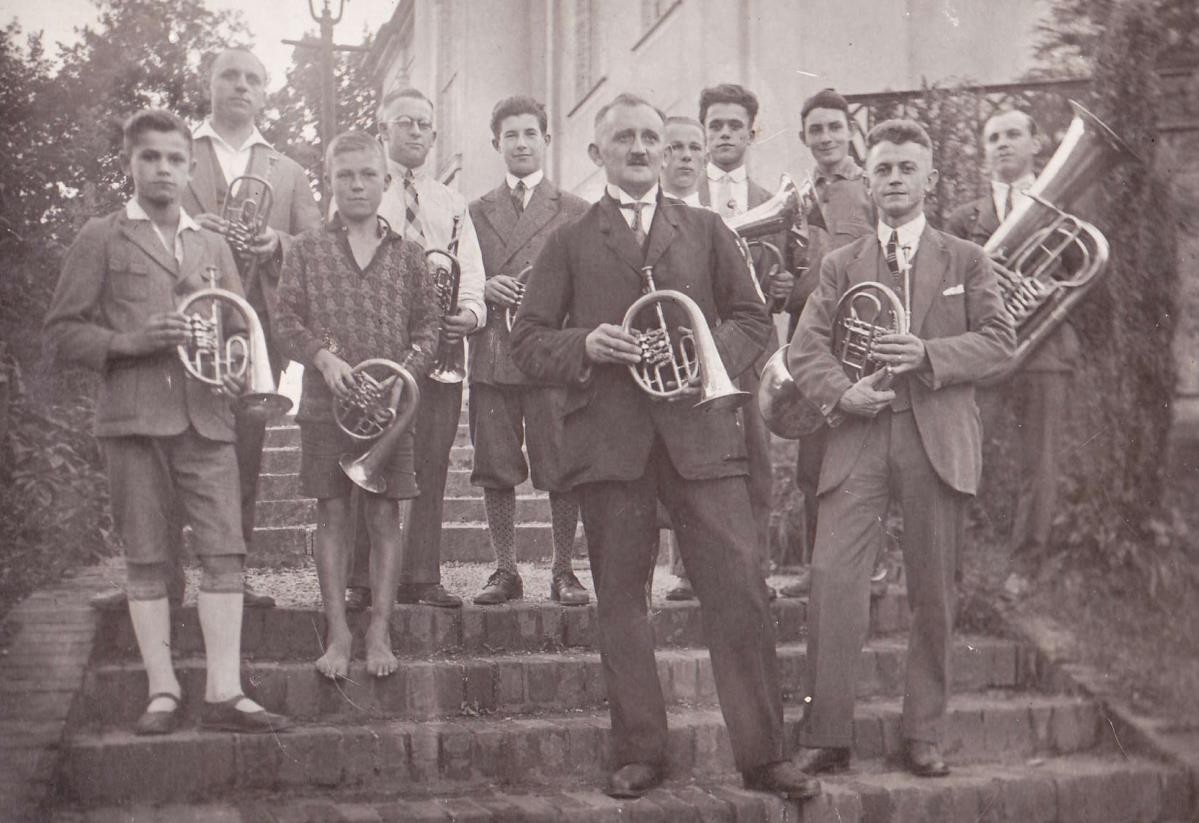 ... bis 1929: Posaunenchor unter Leitung von Max Bermig, der kurz darauf nach Argentinien auswanderte