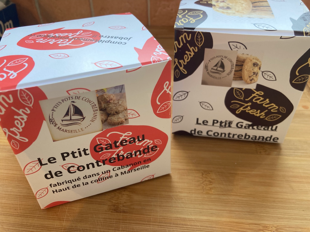 Le P’tit Gâteau de contrebande les Cookies de Marseille salés ou sucrés c est vous qui choisissez! nouveau produit 2022 à découvrir.