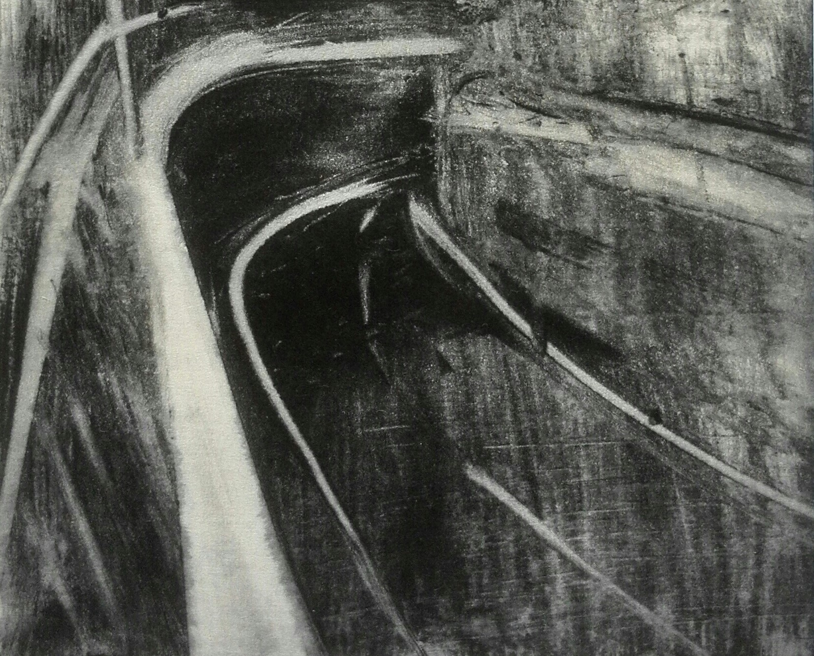 Paradies VIII, 2015, Monotypie, 30x40cm (Auschnitt, Zustand 2)