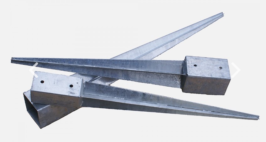 Einschlagbodenhülse 91 x 91 mm