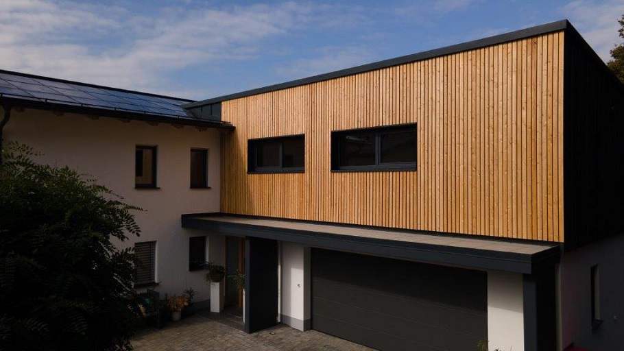 Fassade Easy Rhombus® Blackline Classic Lärche Nordic