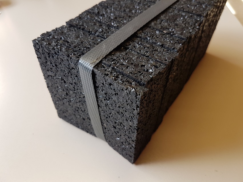 Terrassenpads aus Gummigranulat