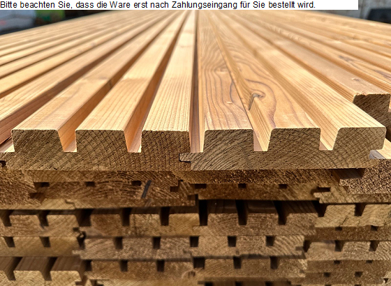 Hobelware und Fassadenholz