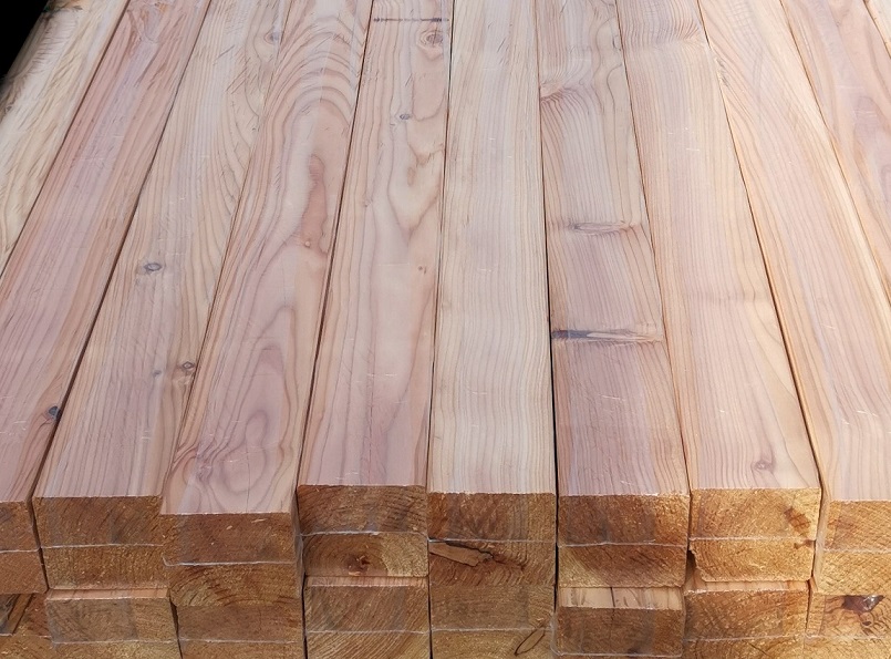Rahmenholz Europäische Lärche 90 x 90 mm