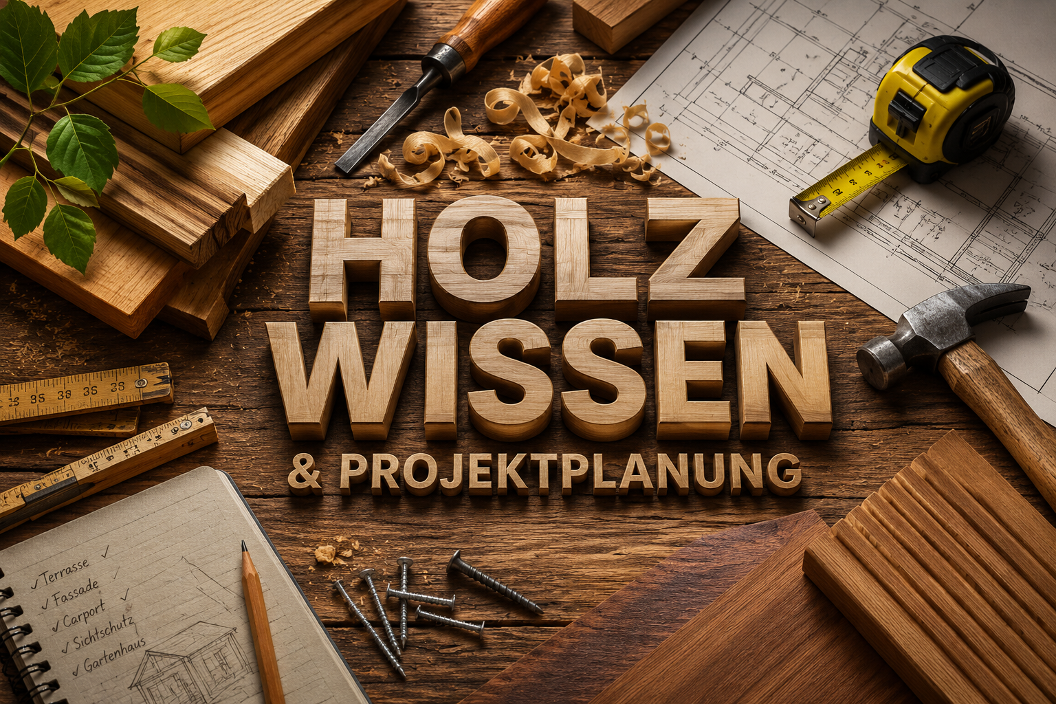 Holz Wissen und Projektplanung