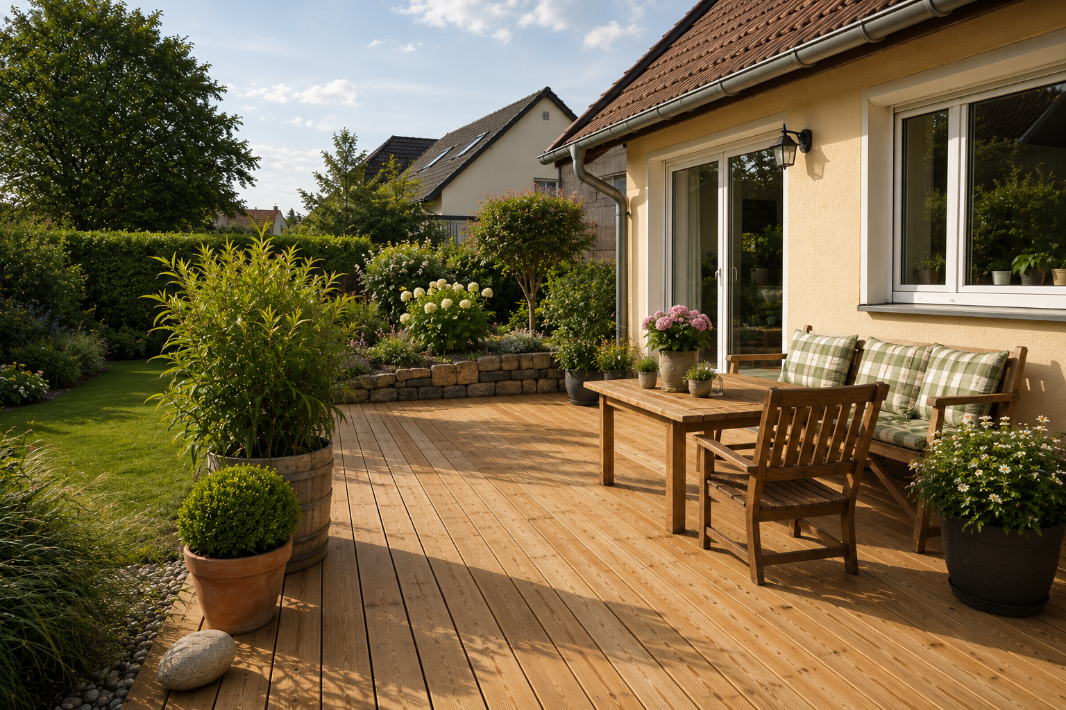 Holzterrasse aus Douglasie
