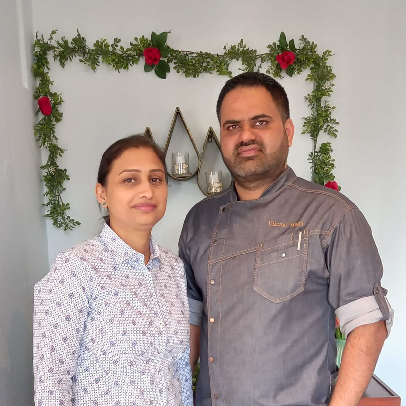 Harpreet Kaur und Vikram Singh von Masala Art
