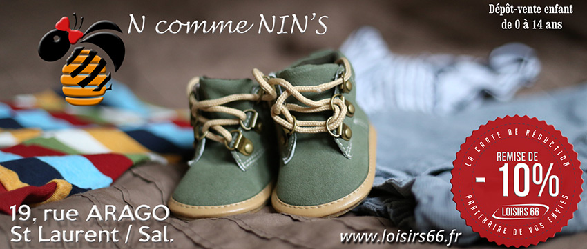 N comme Nin's St Laurent, réduction LOISIRS 66