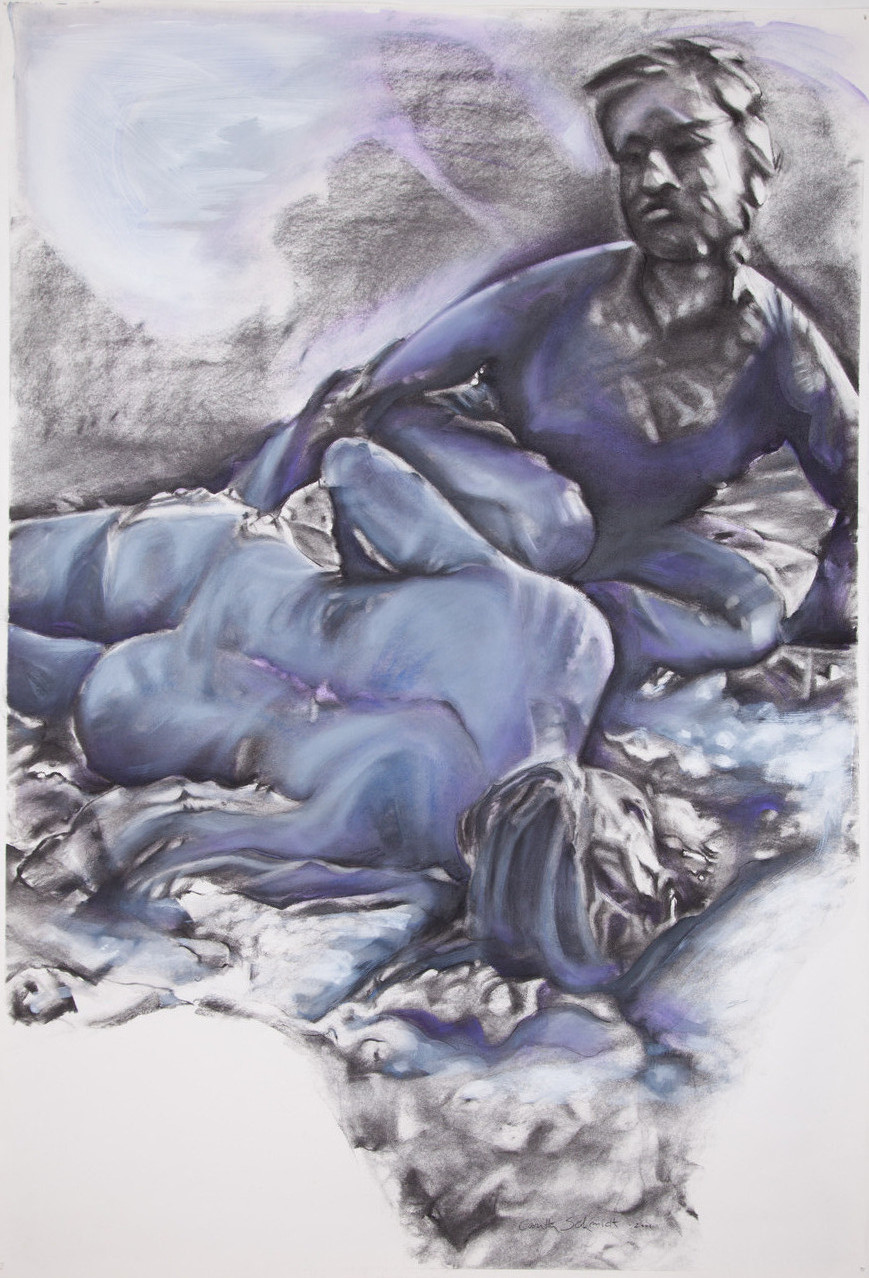 VerLust, 2001/13, 120 x 85,5 cm, charcoal and oil on paper