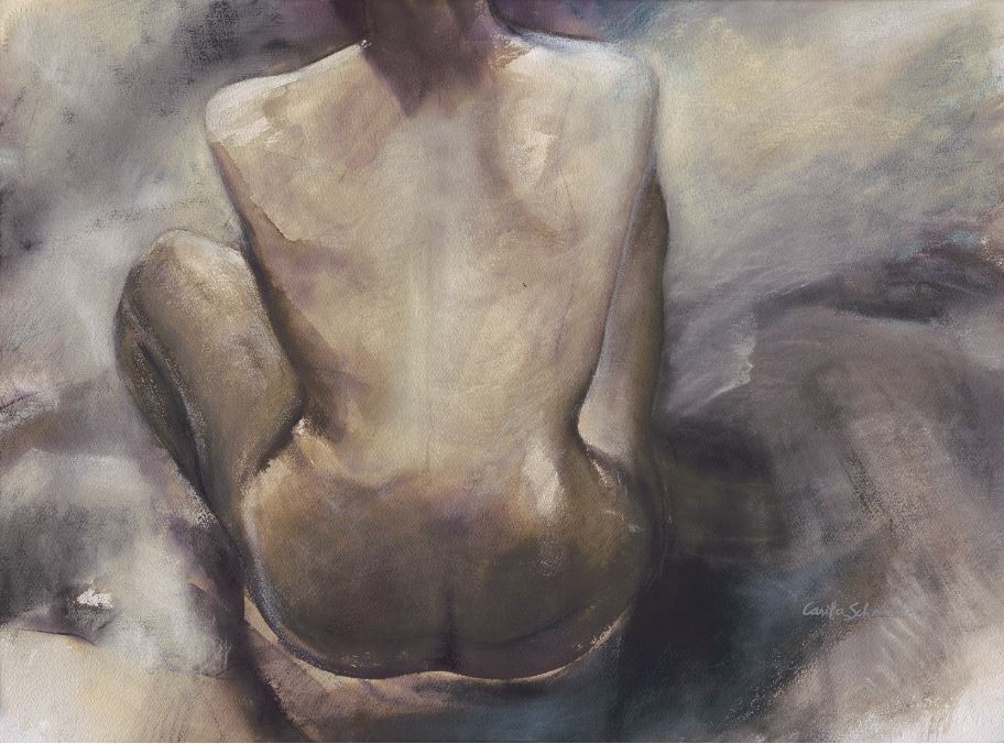 Falling into Moments, 2004, ink on paper, 86 x 85 cm