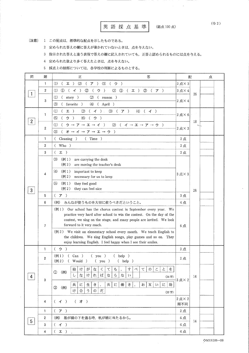 3 5 栃木県立高校 学力検査問題 解答 栃木県高校受験情報サイト