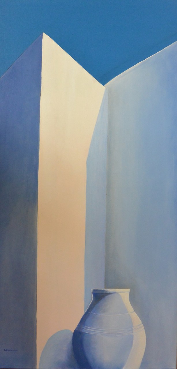 "La jarre". 2013. Huile sur toile. 1,00 x 0,50.