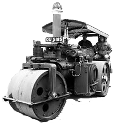 Historical British steamroller