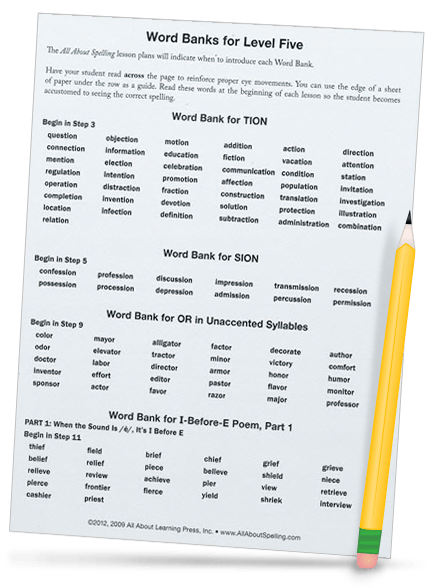 list of words containing the schwa pronunciation