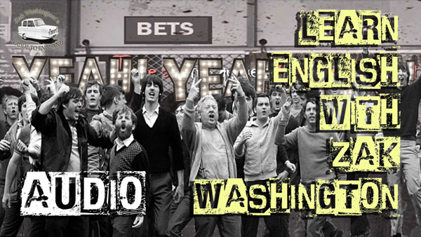 British people dancing and singing in the street: AUDIO