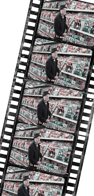 Inside a typical newsagent's with newspapers and magazine