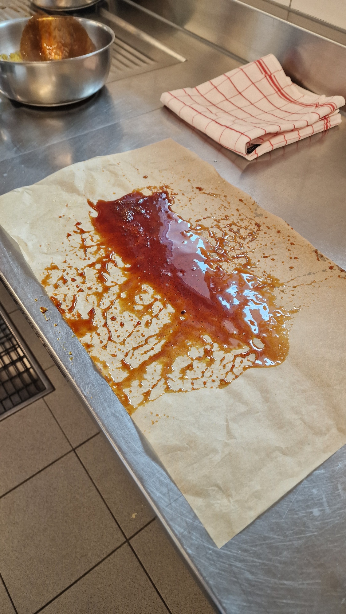 Caramel verschmiert...