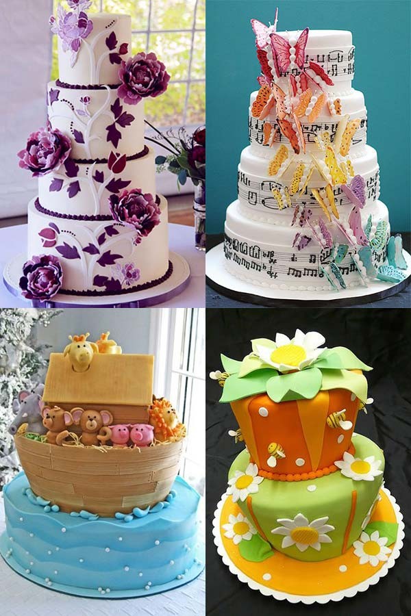 tartas con fondant