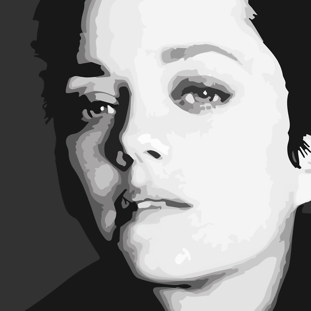 PROFILBILD SCHWARZ GRAU WEISS VEKTORART
