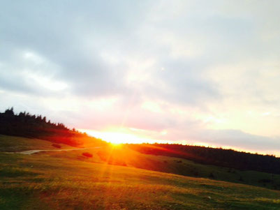 Sonnenaufgang auf der Rax, dem "Lebensberg" von V. E. Frankl