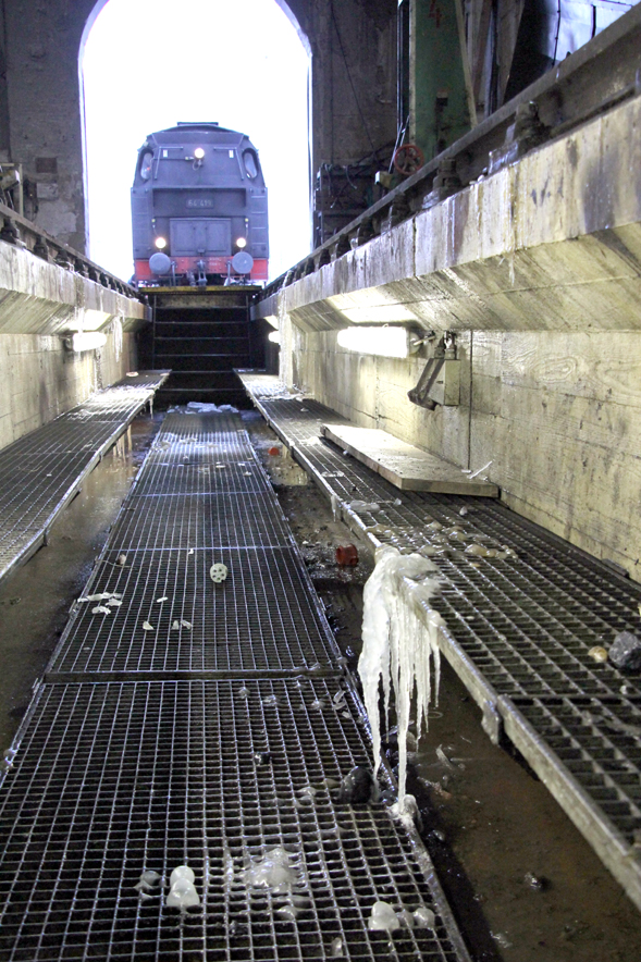 Eiszapfen in der Hallengrube.