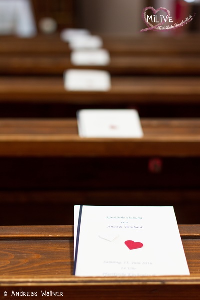 Kirchenheft Hochzeit schlicht