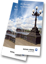 Grafik: Unternehmensflyer der SIGNAL IDUNA Generalagentur Homfeldt in Hamburg Rahlstedt