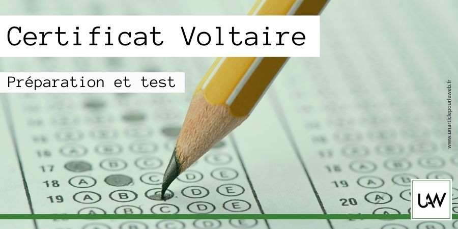 Qu'est-ce que le certificat Voltaire : préparer et passer le test d'orthographe