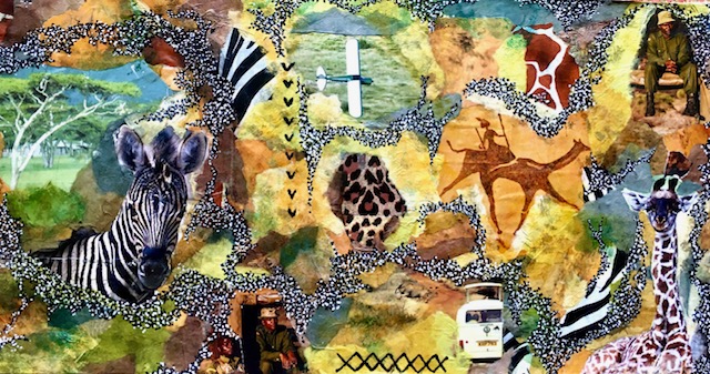 „Afrikas Herzschlag“, Collage