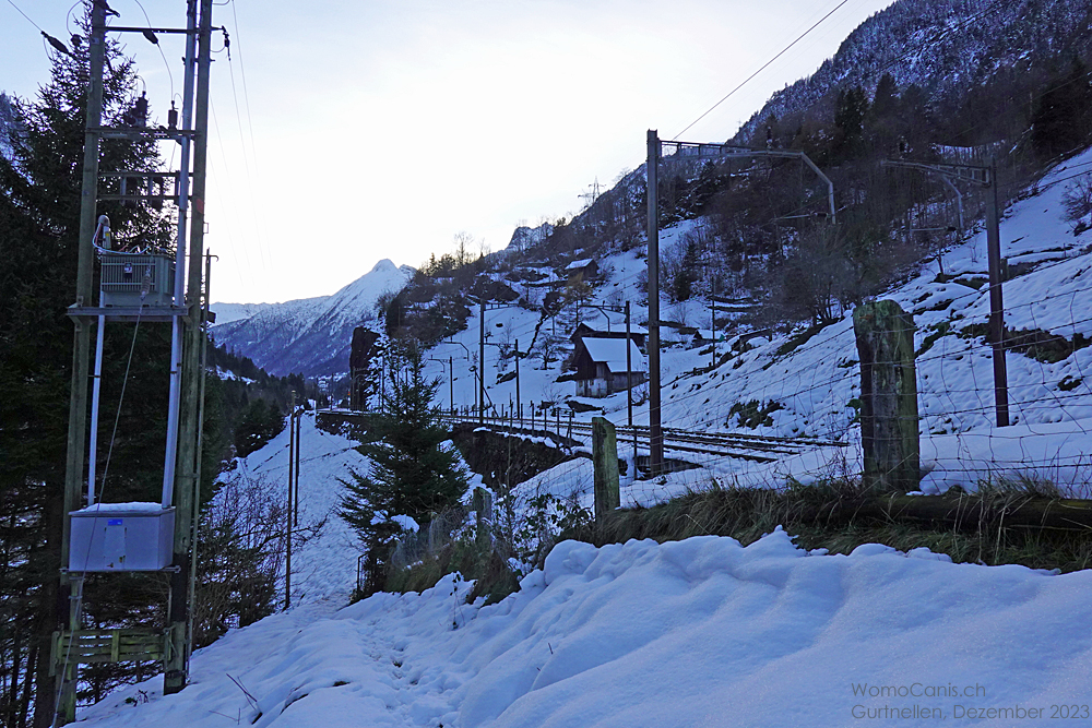 Über den Gotthard in den Schnee von Gurtnellen