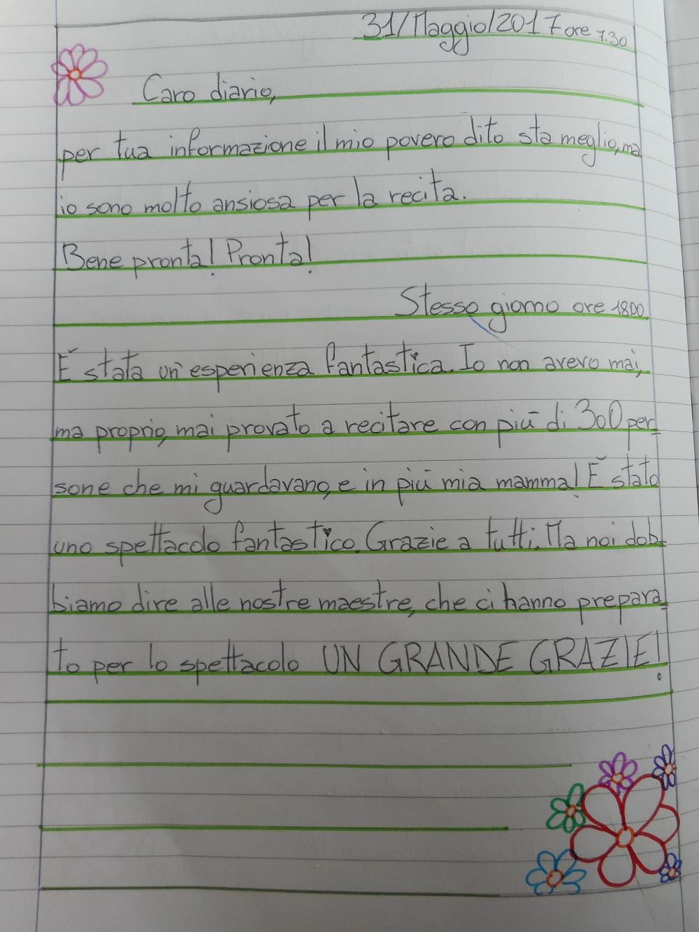 Pagine di diario - Benvenuti su primariacandotti!