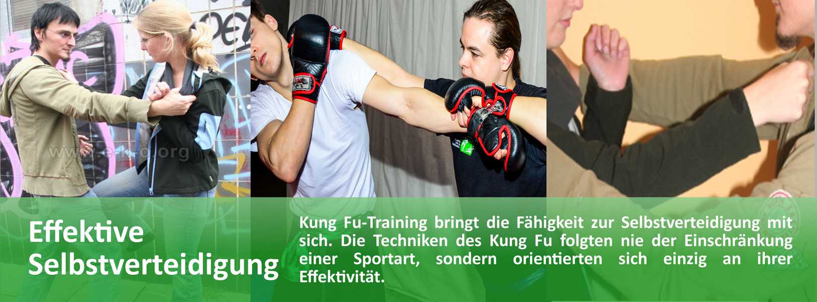 Traditionelles Kung Fu als Kampfkunst beinhaltet alle für eine erfolgreiche Selbstverteidigung erforderliche Techniken.