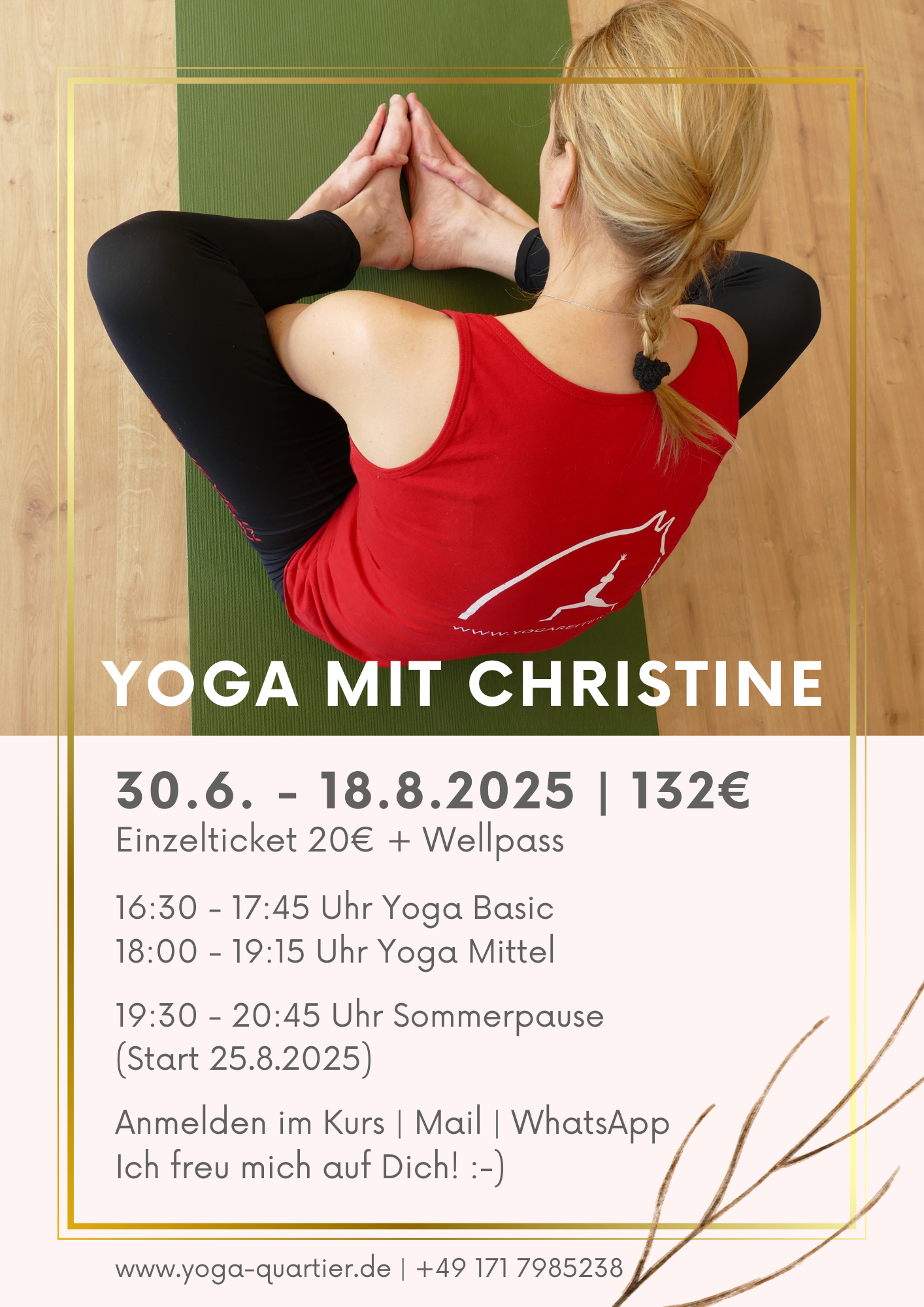 Ab 30.6.2025 Sommerkurs mit Christine