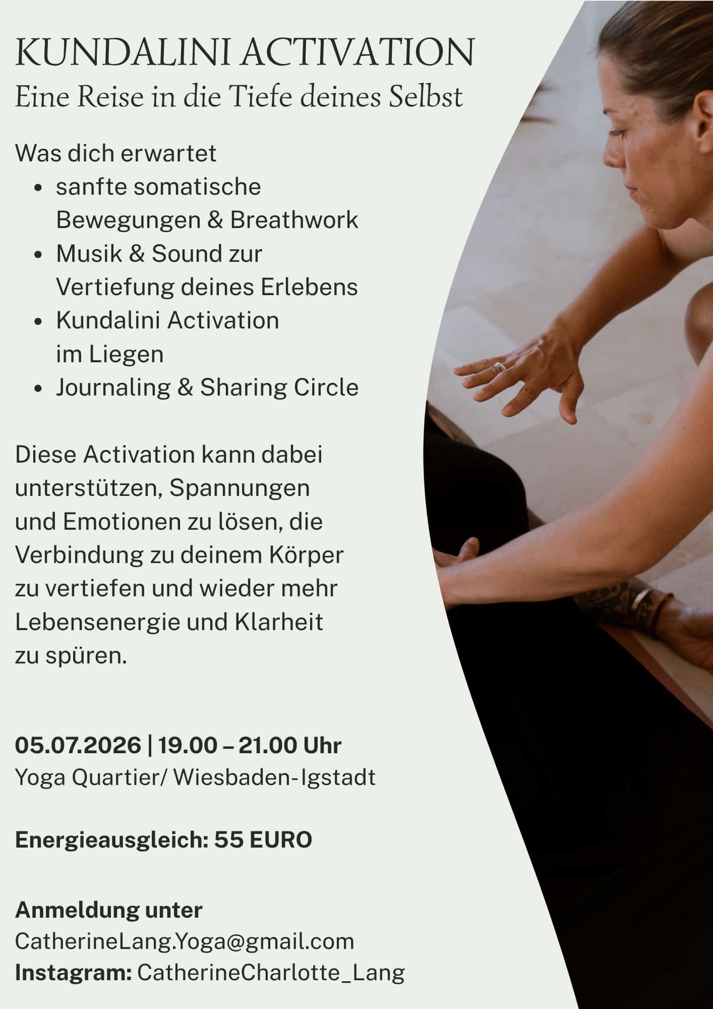 5.7.2026 Kundalini Activation mit Catherine 