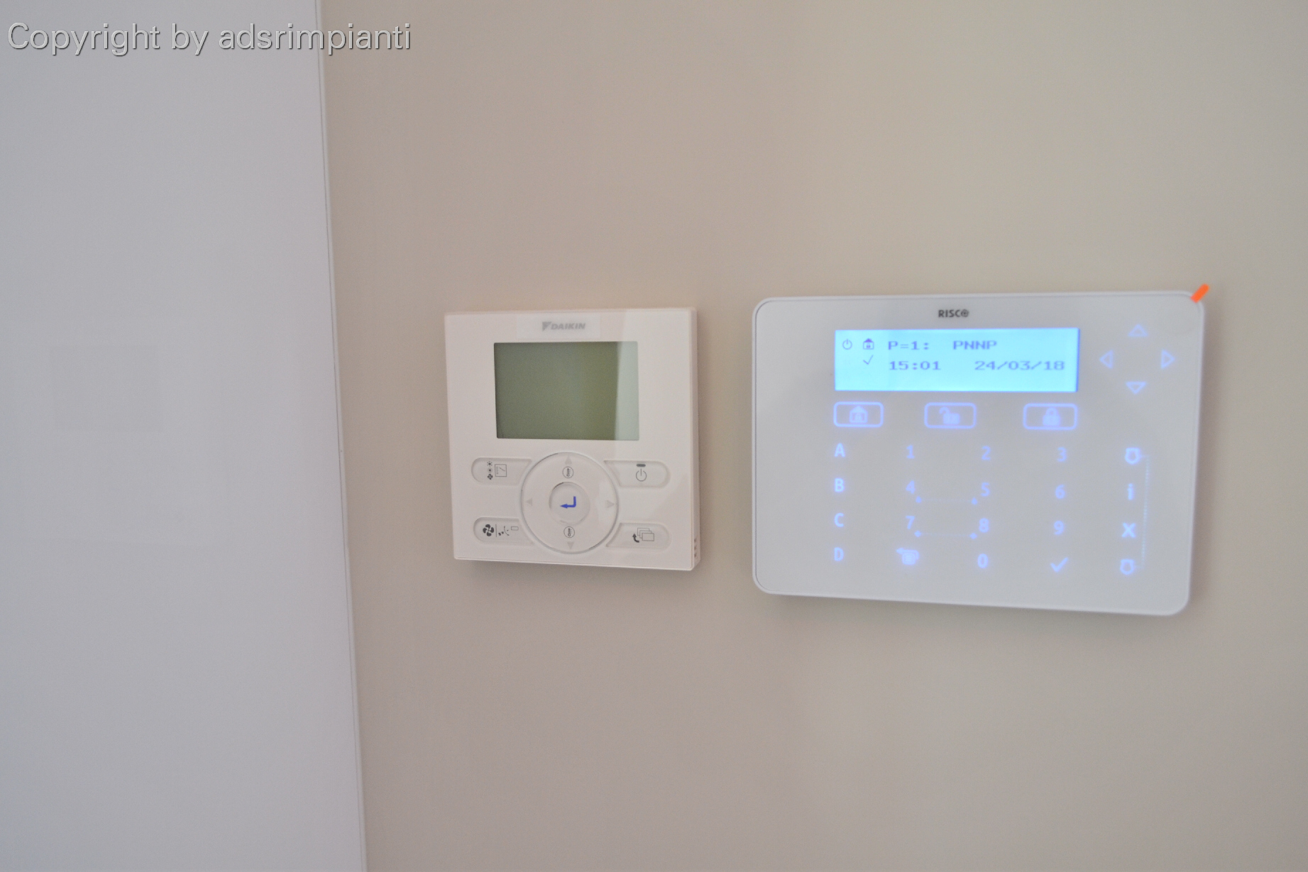 Control panel alarm