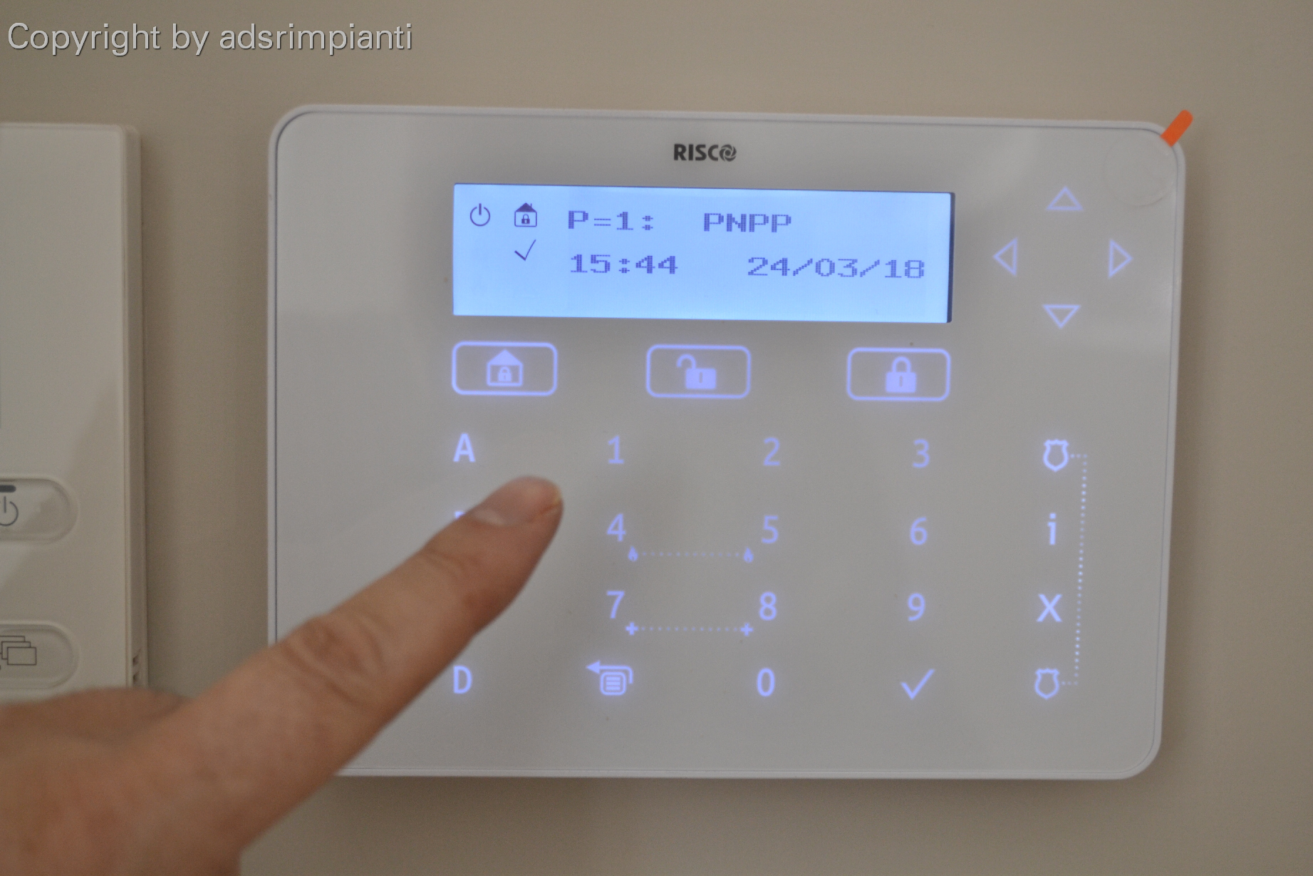 Control panel alarm