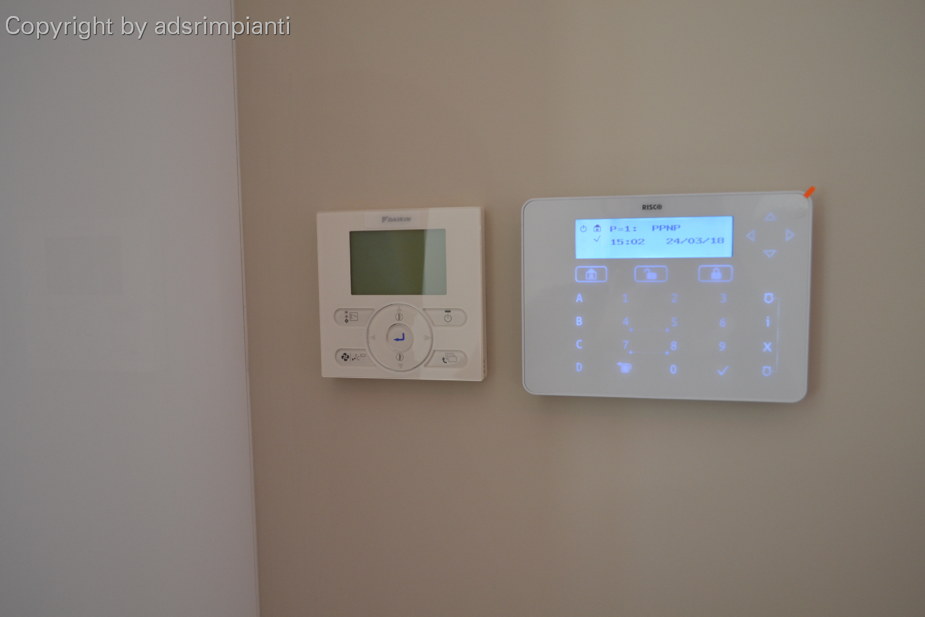Control panel alarm 