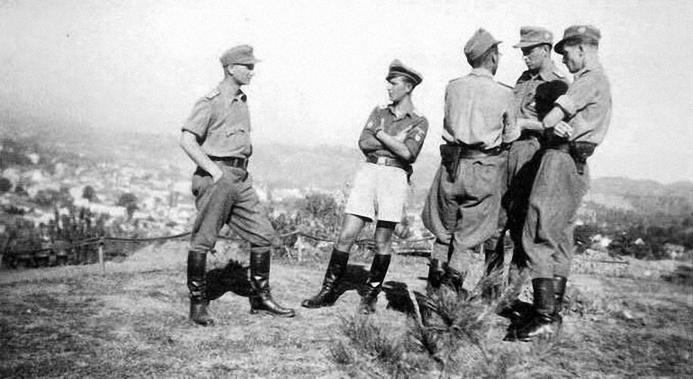 Officers of Flak Abt. 13, 18 August 1944.