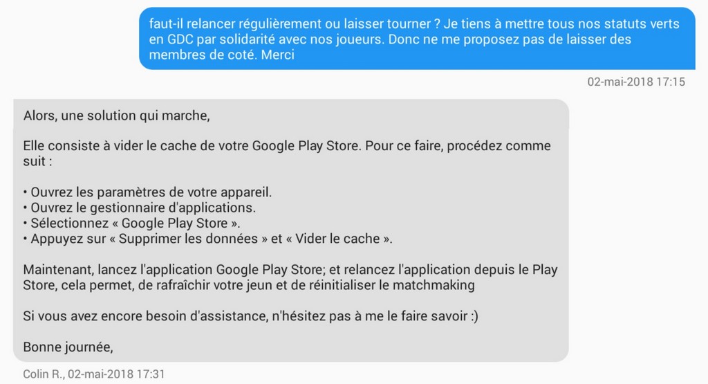 Algorithme de matchmaking de guerre de clan COC