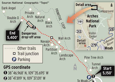 Devils Garden Trail Map