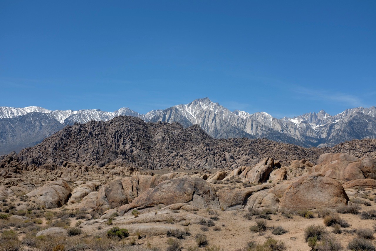 Die Alabama Hills in Lone Pine, USA Südwesten