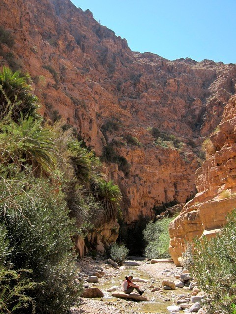 Hiking Ghuweir Canyon, feynan lodge jordan