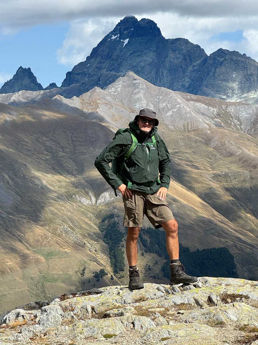 Der Monviso ist immer präsent