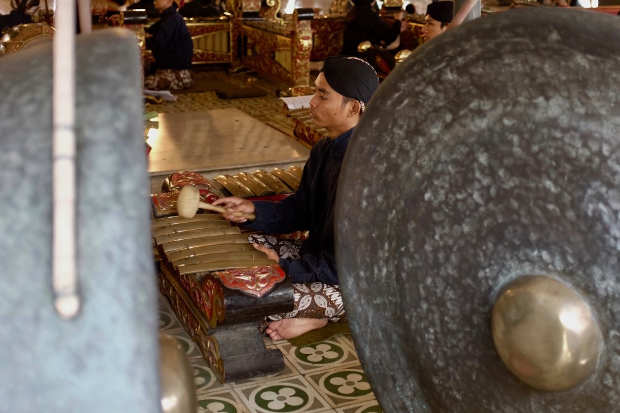 Aufführung im Kraton, Palastkomplex des amtierenden Sultans von Yogyakarta