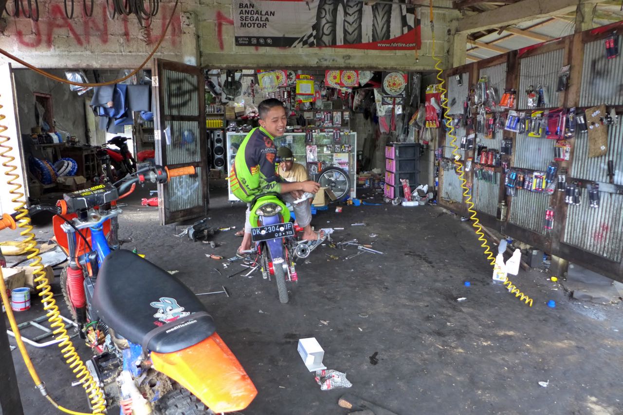 Motorrad-Tüftler sind auf Bali gefragt