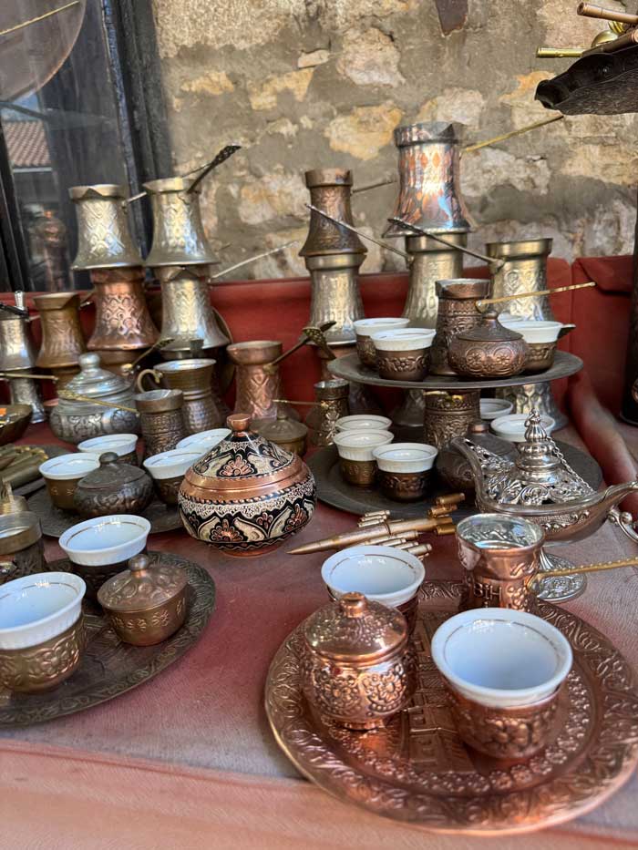 Kaffee-Sets Kupferschmiedegasse Sarajevo