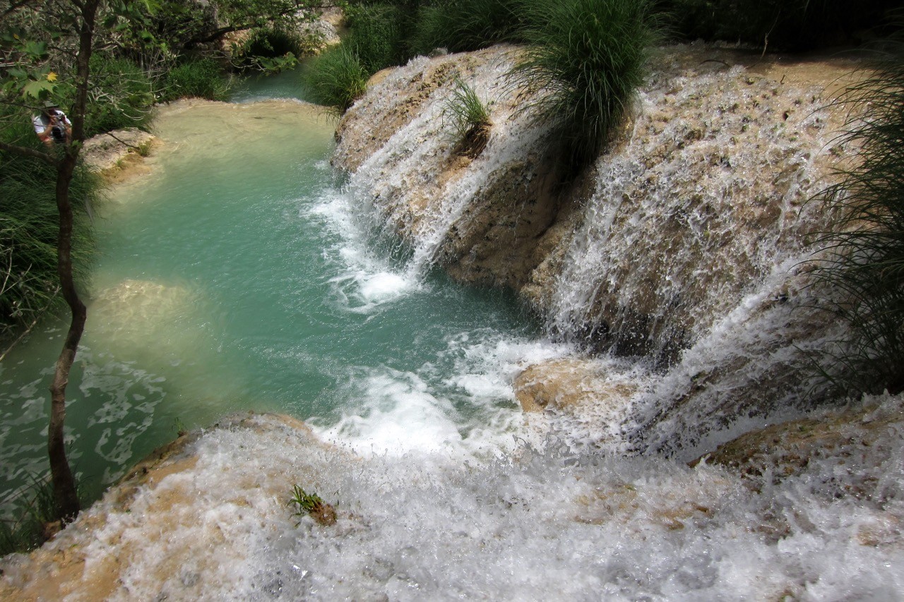 Wanderung Polylimnio Wasserfälle, Mani Peloponnes