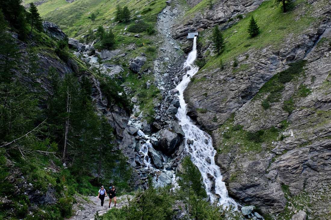 Wasserfall Triftbach bei Zermatt