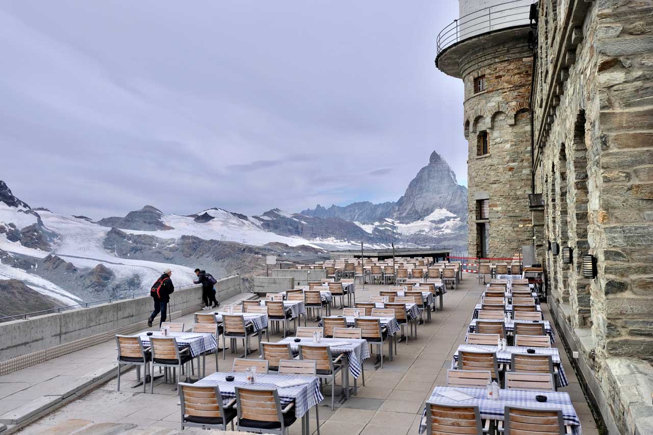 Terrasse Kulmhotel Zermatt